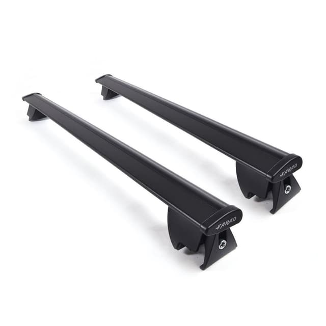 Farad Black Roof Bars for Endeavour, Creta, Fortuner, Seltos, Q3, Q5, X1, X3, X5, X6, Alcazar, Carens, GLA, GLC & Hector