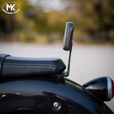 MK Designs Pillion Mini Backrest for Royal Enfield Super Meteor 650