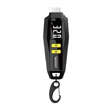 Michelin 12290 Tyre Pressure Gauge with Keyring (Black)