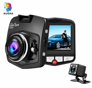 AUSHA Full HD Car Dash Camera Front & Rear 1080P, 2.4 Inch LCD, 170° Wide Angle, Night Vision, G-Sensor & Loop Recording