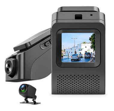 AUSHA D9 4G Dual Dash Camera with GPS Tracking, 1080P Front & Rear Camera, Remote Monitoring, Night Vision & Parking Mode