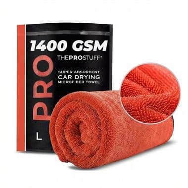 The Pro Stuff Car Drying Towel - 1400 GSM Microfiber Cloth Super Absorbent | Towel for Car Washing & Detailing | Twisted Loop